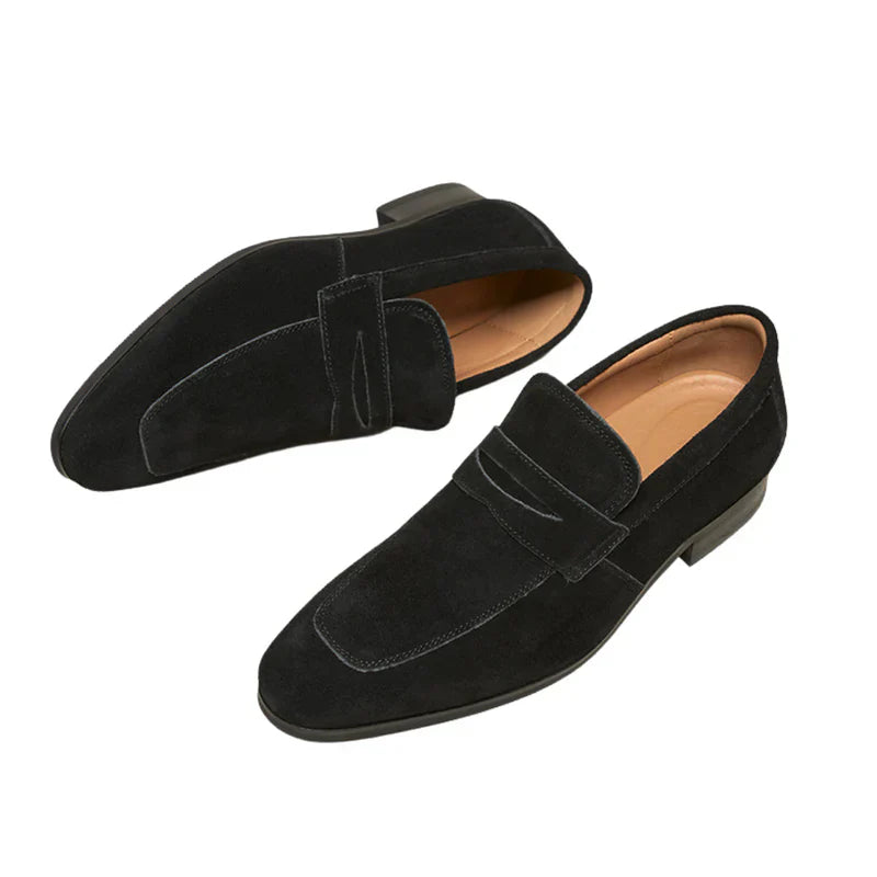 Old Money Suede Strap Loafers 