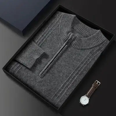 Half zip 100% cashmere