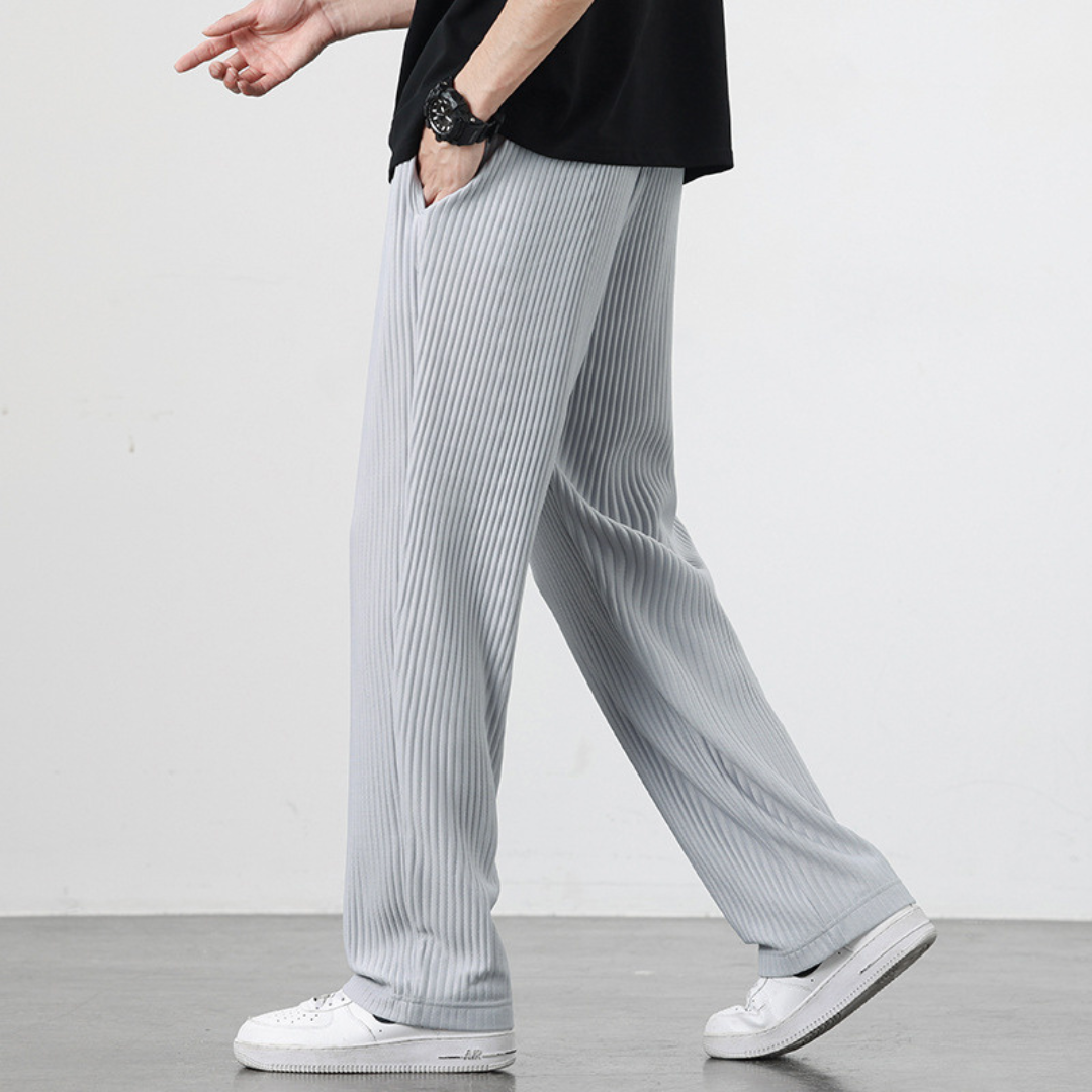 Ribbed Cotton Trousers