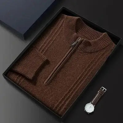 Half zip 100% cashmere