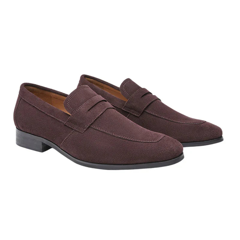 Old Money Suede Strap Loafers 