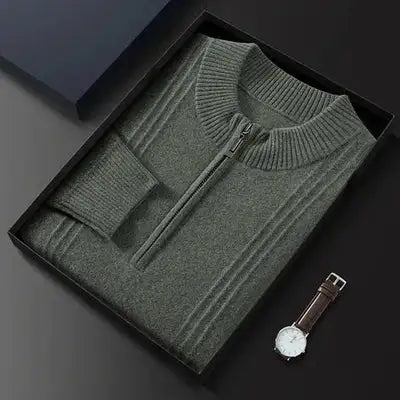 Half zip 100% cashmere