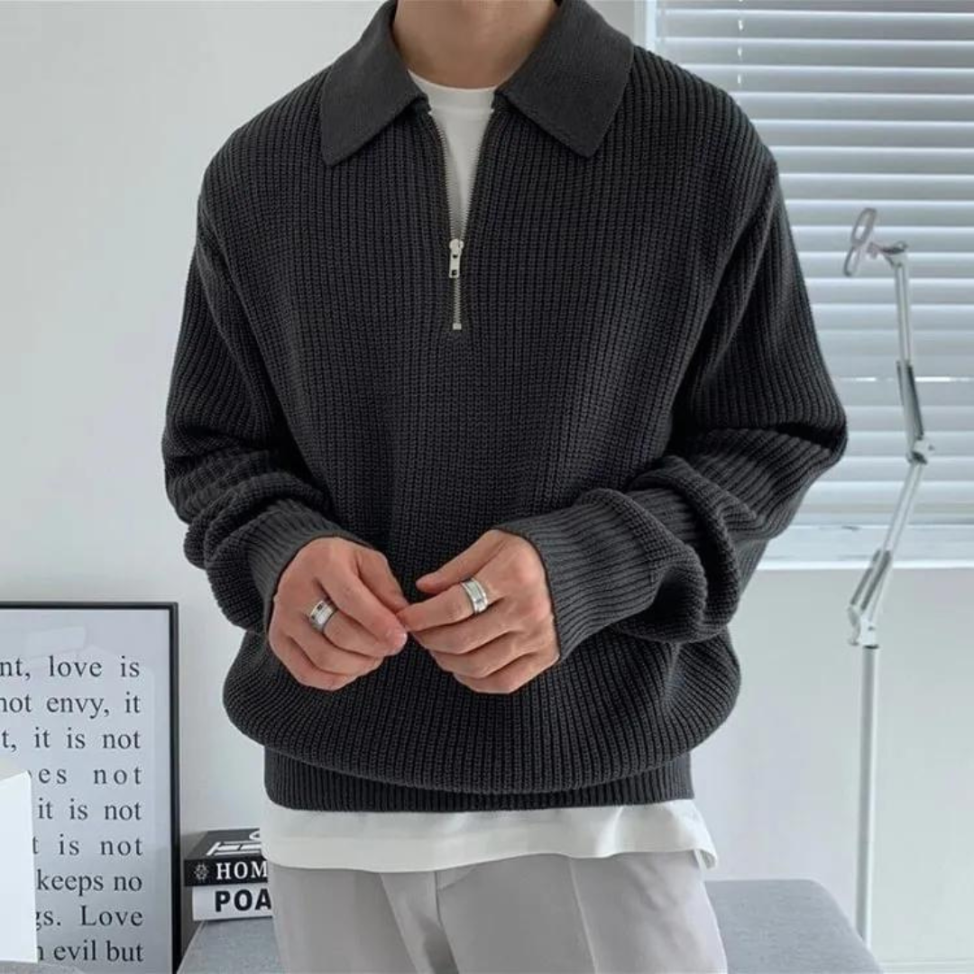 Cesare half zip sweater