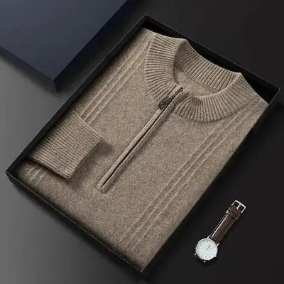 Half zip 100% cashmere