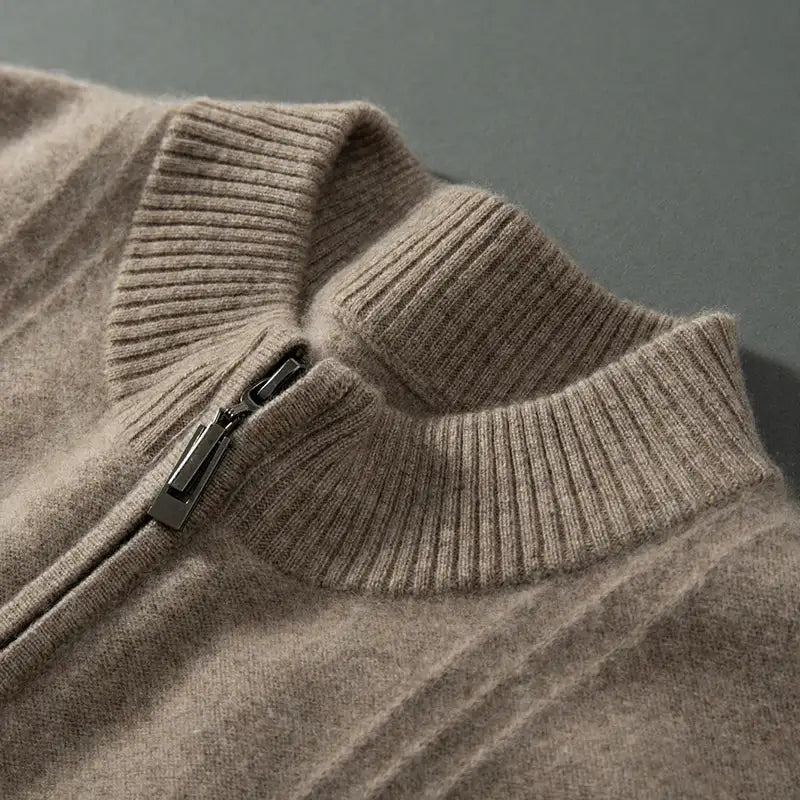 Half zip 100% cashmere